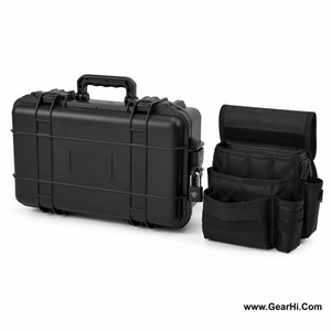 Lockable <b>Security</b> <b>Equipment</b> Case Padded Multi Pocket Storage Pouch Compact Utility Hardware Organizer Bag Pistol Ammunition - Product Image 1
