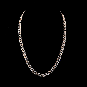 Cadena Cubana con Diamantes Cultivados en Laboratorio |   Fabricación de Joyería Personalizada - Product Image 1