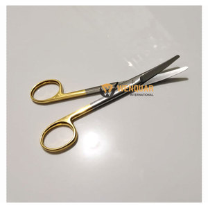 กรรไกรโค้ง Mayo แบบพรีเมี่ยม5.5 \" ใบมีดแทรกทังสเตนคาร์ไบด์นำมาใช้ใหม่ได้ด้วยมือสำหรับการผ่าตัดและใช้ทางการแพทย์ตัวอย่างฟรี - Product Image 6