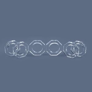 Ronds de serviette de Noël indiens Décoration de table exclusive pour mariages et fêtes avec serviettes de Noël en acrylique - Product Image 2