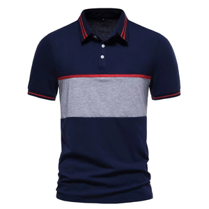 Hombres para Polos Botones de cuello personalizados Tallas grandes Ropa de verano Slim Fit Color sólido Último diseño de punto transpirable - Product Image 6