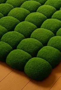 Knots thảm bằng rêu Pebble Thảm Zen sàn vườn Thảm màu xanh lá cây Pebble len thảm thiên nhiên lấy cảm hứng từ rêu thảm cho phòng khách sạn - Product Image 4