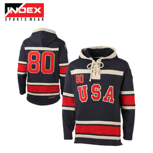 Jersey de hockey sobre hielo sublimado de diseño personalizado, nombre del equipo hecho a medida/OEM para deportes y entrenamiento, sudaderas con capucha de hockey sobre hielo impresas - Product Image 6