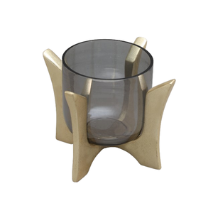 Bougeoir en métal votif de vente chaude petit design unique fait à la main couleur or fini article de cadeau décoratif - Product Image 1