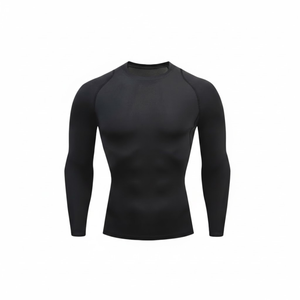Survêtements de compression à manches longues, athlétiques, contrôle de l'humidité, séchage rapide, antibactériens, vêtements de yoga, été, fournisseur OEM ODM, slim - Product Image 1