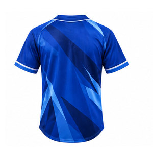Maillot de baseball respirant à manches courtes, prix abordable, tissu doux, design personnalisé, best-seller pour la vente en ligne - Product Image 5