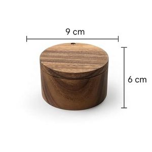 Boîte à épices en bois faite à la main avec couvercle transparent pour un contrôle rapide et facile des épices, grande boîte à épices en bois par AALIYAN IMPEX - Product Image 4