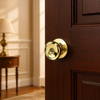 Cerradura de Perilla Cilíndrica de Alta Calidad 588, la Más Vendida, Conveniente y con Excelente Seguridad para Puertas
