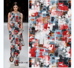 Tissu en popeline de rayonne à impression numérique 100% viscose personnalisé Design vif pour filles garçons vêtements de nuit Technique tissée gratuite - Product Image 2