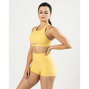 78% Nylon 22% Élasthanne Léger Col montant Dos nageur Sans couture Ourlet Femme Soutien moyen Une pièce Velours Teal Avant - Product Image 5