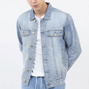 Vente en gros, logo personnalisé, veste en jean pour hommes, veste en jean respirante pour hommes pour usage extérieur - Product Image 1