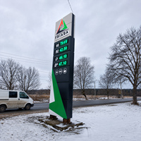 Panneau publicitaire LED en aluminium à double face pour supermarché