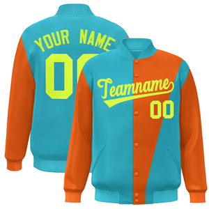 High Quality Men's Casual Baseball Windbreaker <b>Coats</b> Customizable Stand Varsity Jacket <b>Plus</b> <b>Size</b> For Winter Wholesale For Teams - Product Image 1