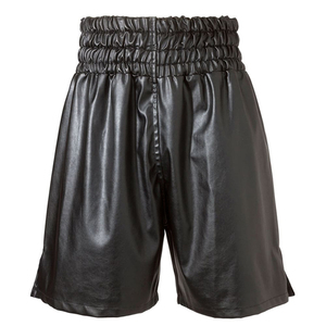 Short de boxe en cuir à taille élastique sur mesure de haute qualité avec logo personnalisé Short de kickboxing d'entraînement professionnel pour adultes - Product Image 4