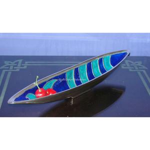 Gran diseño de mesa de Metal, bandeja decorativa para servir alimentos, bandeja para servir bebidas hechas a mano para el hogar y hoteles con Color esmaltado - Product Image 3