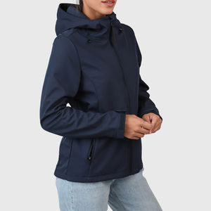 Chaqueta Deportiva Ligera de Softshell Personalizada para Hombre, Estilo Urbano, Impermeable, Cortavientos, con Capucha, para Uso en Exteriores en Invierno - Product Image 3