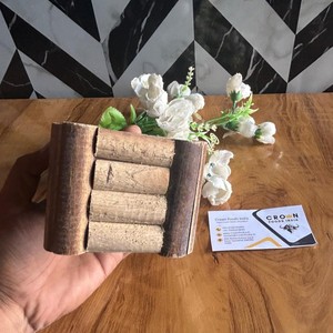 กระถางต้นไม้มันเงาทรงสี่เหลี่ยมสไตล์โมเดิร์นทำจากไม้ธรรมชาติสำหรับตกแต่งห้องนั่งเล่น - Product Image 4