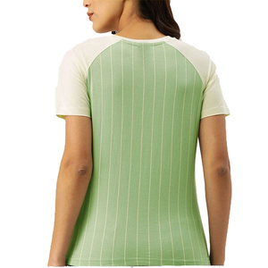 Nueva camiseta transpirable de alta calidad para mujer, Camiseta 100% de algodón informal sólida con cuello redondo, Camiseta estampada de manga corta para mujer - Product Image 6