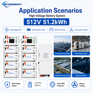 Sistema de Baterías Apilables de Alto Voltaje LiFePO4 BLUSENERGY 512V 100Ah 51.2kWh para ESS Solar - Product Image 5