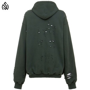 Nouveau style sweat à capuche en détresse à la mode sweat à capuche en détresse personnalisé lourd bonne qualité prix sweat à capuche en détresse - Product Image 2