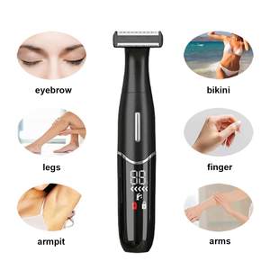 Rasoir électrique rechargeable 4 en 1 pour femmes, rasoir pour l'épilation humide/sèche avec tondeuse bikini, étanche IPX7 pour le visage et le corps - Product Image 2