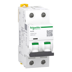 Interruttore Automatico Miniaturizzato SCHNEIDER ELECTRIC IC60H A9F84232-2P 32A Curva C - Product Image 1