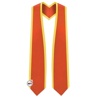 Écharpe de remise de diplôme en satin avec drapeau national du Congo Kinshasa, sublimation, haute qualité, sur mesure, unisexe, pour la cérémonie de remise des diplômes (MRI)