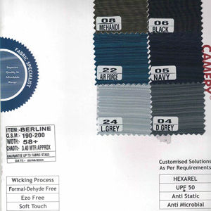 Tela de camiseta de poliéster 100% cómoda absorción de humedad de secado rápido para forro Hexagonal de uso activo regular completamente estirable - Product Image 6