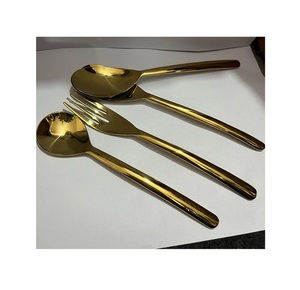 Cuchara de servicio de acero inoxidable de metal de diseño clásico Servidor de alta calidad o cucharas de ensalada Home Hotel & Restaurant Herramientas útiles - Product Image 2