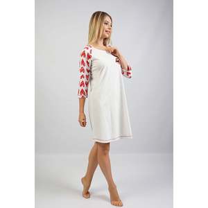 BAYAN P.SUPREM O YAKA 3/4KOL ETEGI OVAL TUNIK - สีเทาผสม - สีเทาผสม - Product Image 3
