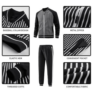 Chándal con capucha y cremallera para hombre de alta calidad, cómodo, la mejor tela, pantalones para correr, traje OEM ODM, ropa deportiva para entrenamiento de gimnasia, chándal - Product Image 5