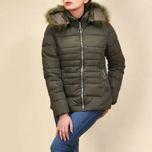 Chaqueta Acolchada de Alta Calidad para Mujer, Estilo 2025, Tejida, Transpirable, con Forro de Algodón Cálido, Relleno de Poliéster para Invierno - Product Image 4