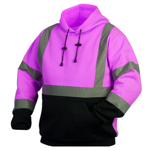 Sweats à capuche haute visibilité pour hommes avec taux raisonnable anti-rides meilleurs modèles Offre Spéciale sweats à capuche haute visibilité avec tissu dernier cri - Product Image 4