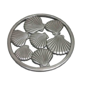 Palm Leaf Shaped Coastal Tropical Cast Iron <b>Trivet</b> Kitchen Decor Accessory for Hot Dishes and Pots Serving <b>Trivet</b> at Best Prices - Product Image 2