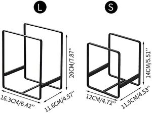Nouveau Design Métal Noir Vaisselle Rack Plaque Stand Support De Stockage Ustensiles De Cuisine Comptoir Décoratif Maison Et Restaurant Table Décor - Product Image 4