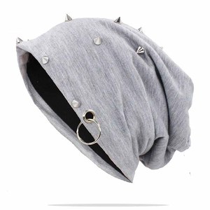 หมวกบีนนี่มีหลายสีให้เลือกหมวกแก๊ปหมวกถักผ้าฝ้ายออกแบบได้ตามต้องการสำหรับฤดูหนาว - Product Image 3