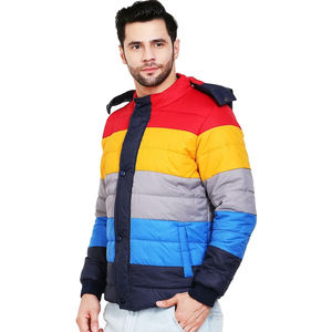 Chaqueta acolchada multicolor de la mejor calidad para hombre, chaqueta acolchada de tela genuina, chaqueta acolchada transpirable de ropa informal personalizada para hombre OEM - Product Image 5