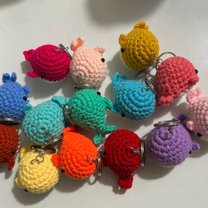 Porte-clés boussole hibou animal en peluche tissé à la main jouet de style dessin animé pour enfants et adultes breloque de sac fabriquée en Chine - Product Image 5