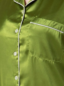 Nuevo Pijama de Otoño de Seda de Dos Piezas con Cuello Vuelto Largo para Mujer Ropa de Descanso Pijama Femenino - Product Image 6