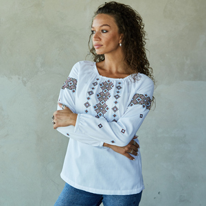 ชุดเดรสลำลองผ้าฝ้ายปักลายดอกไม้สำหรับผู้หญิงเสื้อผ้าชายหาดแขนครึ่งแขนเสื้อเม็กซิกันลำลองใหม่ล่าสุดฤดูร้อน - Product Image 2