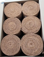Feuille de coco biodégradable souple de taille personnalisée 100% fibre de coco naturelle double face avec liant étanche pressé à la feuille