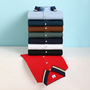 Polo uni d'été, haut de sport pour homme, absorbant la transpiration, séchage rapide, ODM - Product Image 6