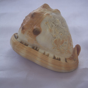 cassis rufa carving Ganesha God <b>Ornament</b> style SEASHELL JEWELRY Style Ganesha God <b>Ornament</b> <b>Shell</b> Motive Carving - Product Image 5