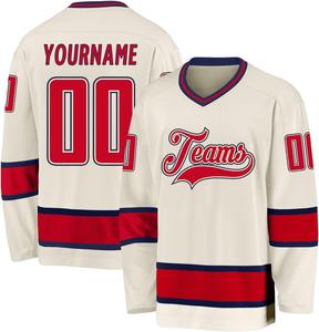 Venta al por mayor personalizado hockey sobre hielo jerseys OEM fabricante sublimación Impresión digital profesional personalizado equipo uniformes - Product Image 2