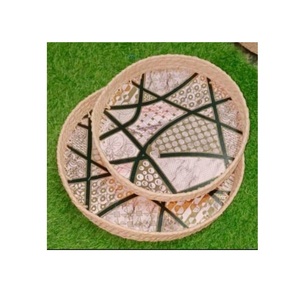 Bandeja de servicio de madera de mango de lujo hecha a mano con cuencos y cucharas tamaño personalizado para el hogar y el hotel pulido para uso en hoteles - Product Image 3