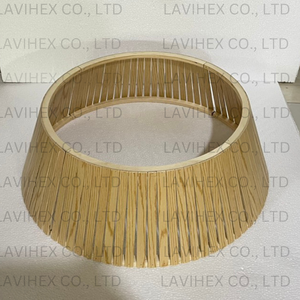 Collar de árbol de Navidad de madera natural de nuevo diseño, decoración del hogar, ventas al por mayor de alta calidad de Vietnam - Product Image 2