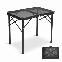 Table de camping pliante d'extérieur robuste avec poignée de transport, cadre en métal et plastique antirouille, pour usage intensif, vente en gros, mobilier de gym