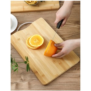 Planche à découper en bambou pour la cuisine Planche à fruits de taille carrée Planche à découper en bambou en bois massif de bambou - Product Image 4