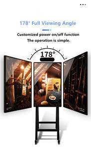 32 43 49 55inch di động xách tay kỹ thuật số biển màn hình cảm ứng quảng cáo hiển thị <span class=keywords><strong>LCD</strong></span> Áp phích Màn hình tầng đứng cho trung tâm bán lẻ - Product Image 4