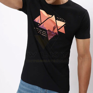 T-shirt homme de couleur unie à prix raisonnable, Design de votre propre t-shirt homme de haute qualité à vendre - Product Image 2